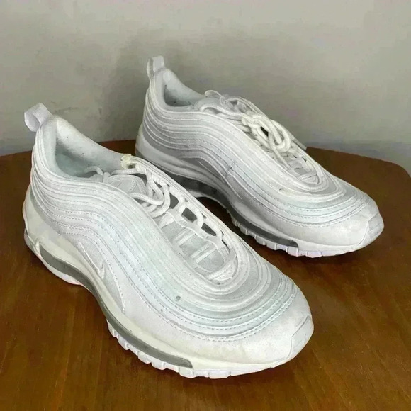 Nike Other - Nike Air Max 97 Triple White Youth Size US 5Y
